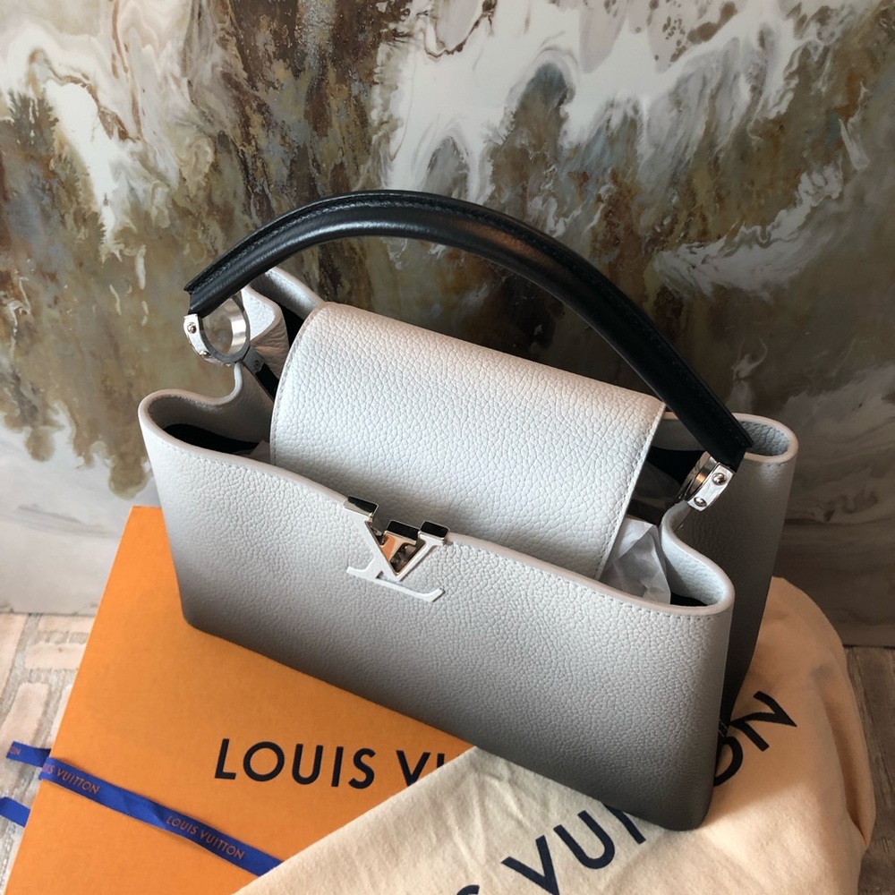 Rare Louis Vuitton Ombré Capucines MM Leather Bag - Picture 6 of 9